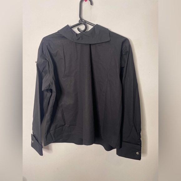 Brand new black topshop blouse with exposed back size small - Picture 5 of 6